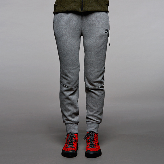 Nike Sportswear Tech Fleece Pants Carbon Heather / Black for Women